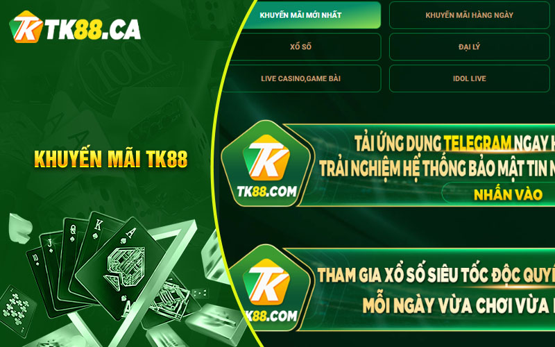 Chương trình khuyến mãi tk88