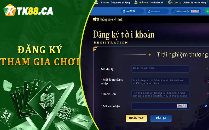 Đăng Ký Và Tham Gia Chơi Đăng Ký Và Tham Gia Chơi