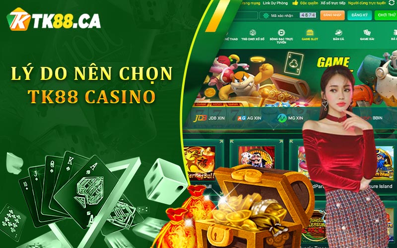 Lý do chọn nhà cái TK88 để chơi game Slot trực tuyến Lý do chọn nhà cái TK88 để chơi game Slot trực tuyến